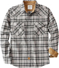 Dubinik Flannel Shirt for Men Western Pearl Snap Long (Style BBK8)