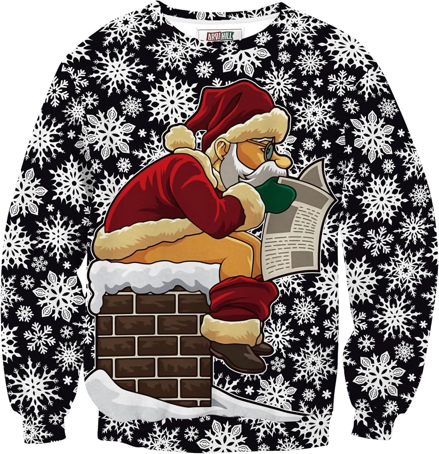 Arvilhill Men's Ugly Christmas Sweatshirt for Holiday Fun