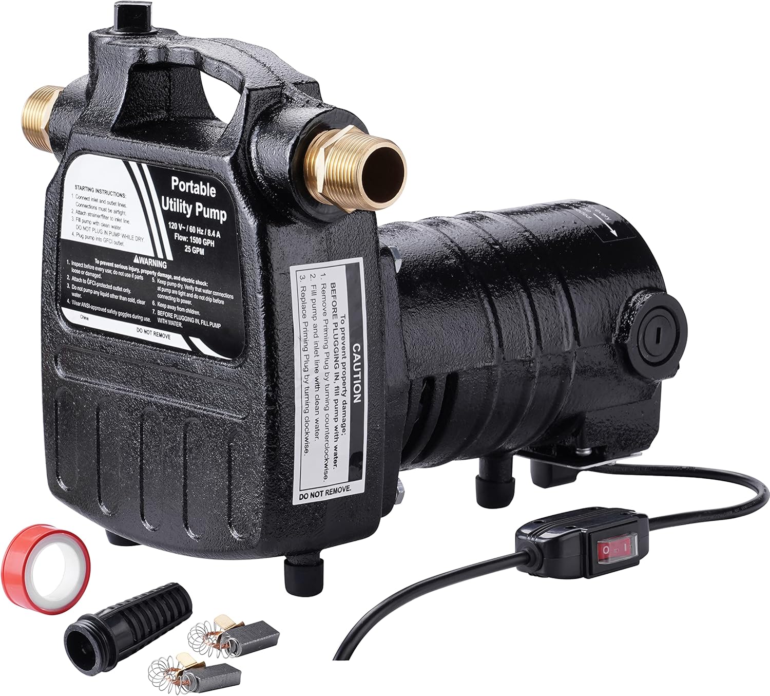 115Volt 1/2HP Heavy Duty Water Transfer Pump for Efficient Use