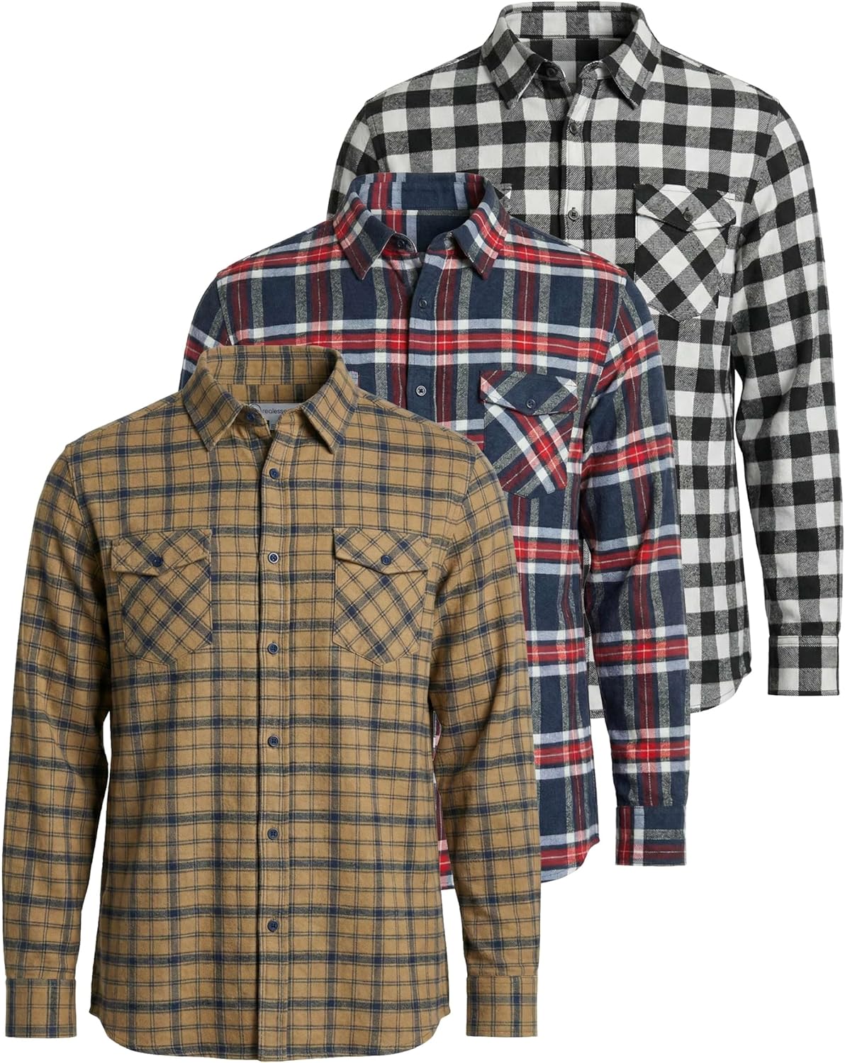 Men's Long-Sleeve Flannel Button Down Shirts for Every Occasion