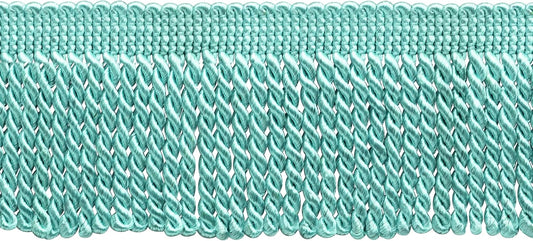 DECOPRO 2 1/2in Bullion Fringe Trim in Aquatic Blue for Elegance