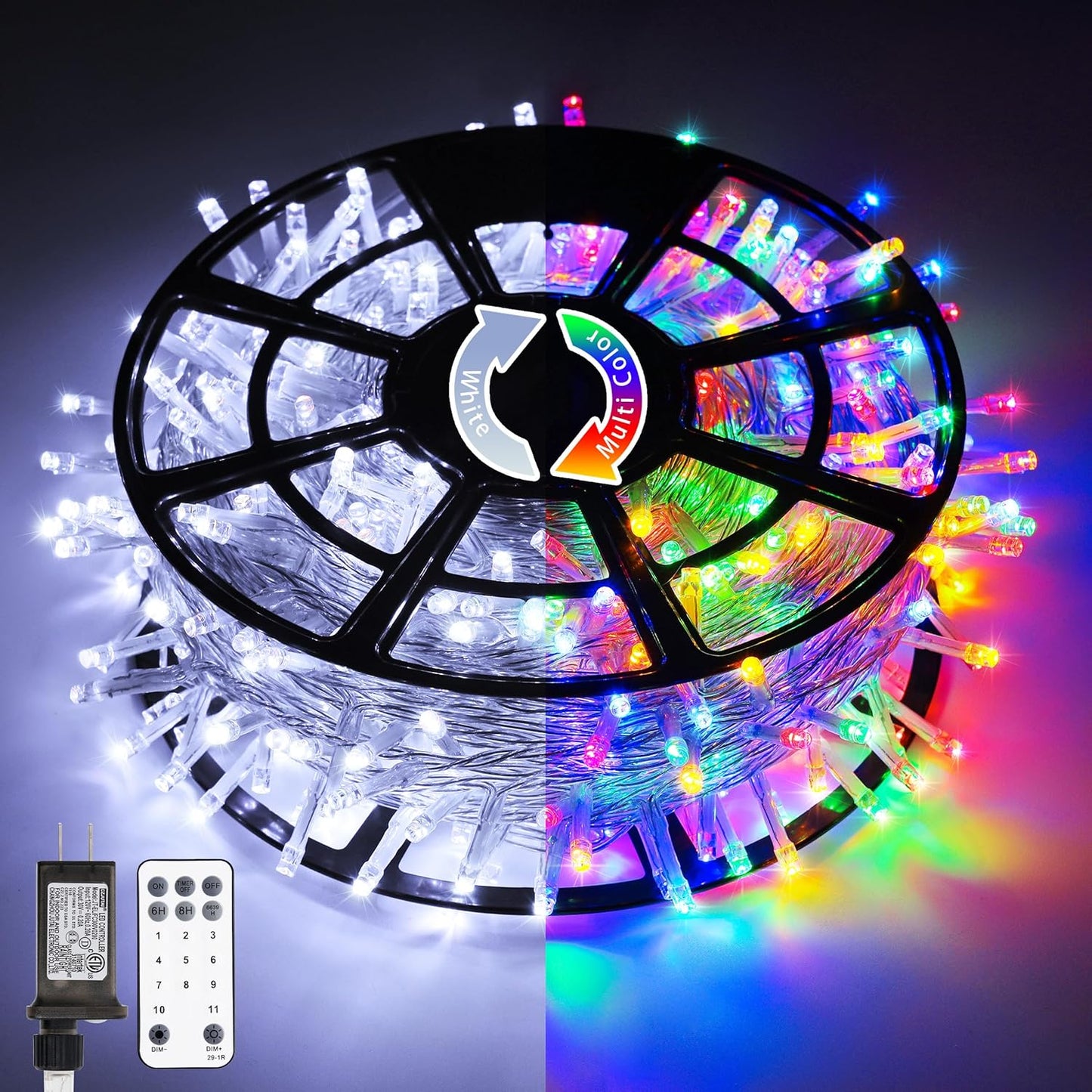 600 LED Color Changing String Lights for Magical Christmas Decor