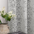 Living Room Curtains 72 in Long Grey Grommet Blackout Panels - Modern