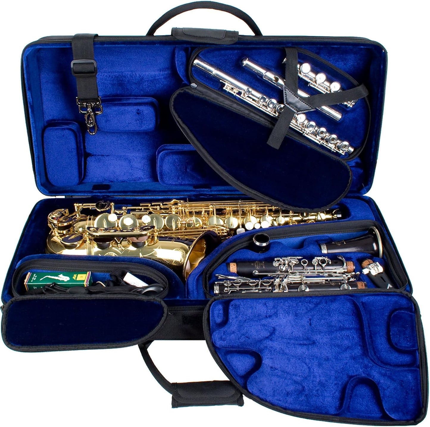 Protec PBTRIALT Alto Saxophone & Clarinet TRI-PAC Case