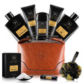 Bath and Body Gift Set for Men - Sandalwood Amber Spa Kit