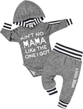 Fommy Plaid Letter Print 2PCS Outfit Set