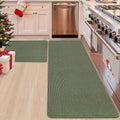 Kitchen Rug Runner 24x35 in or 24x60 in - Absorbent Non-Slip Mat