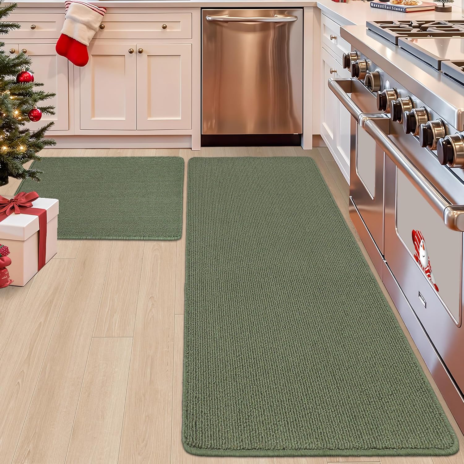 COSY HOMEER Kitchen Rug Mats - Soft, Anti-Slip, Machine Washable