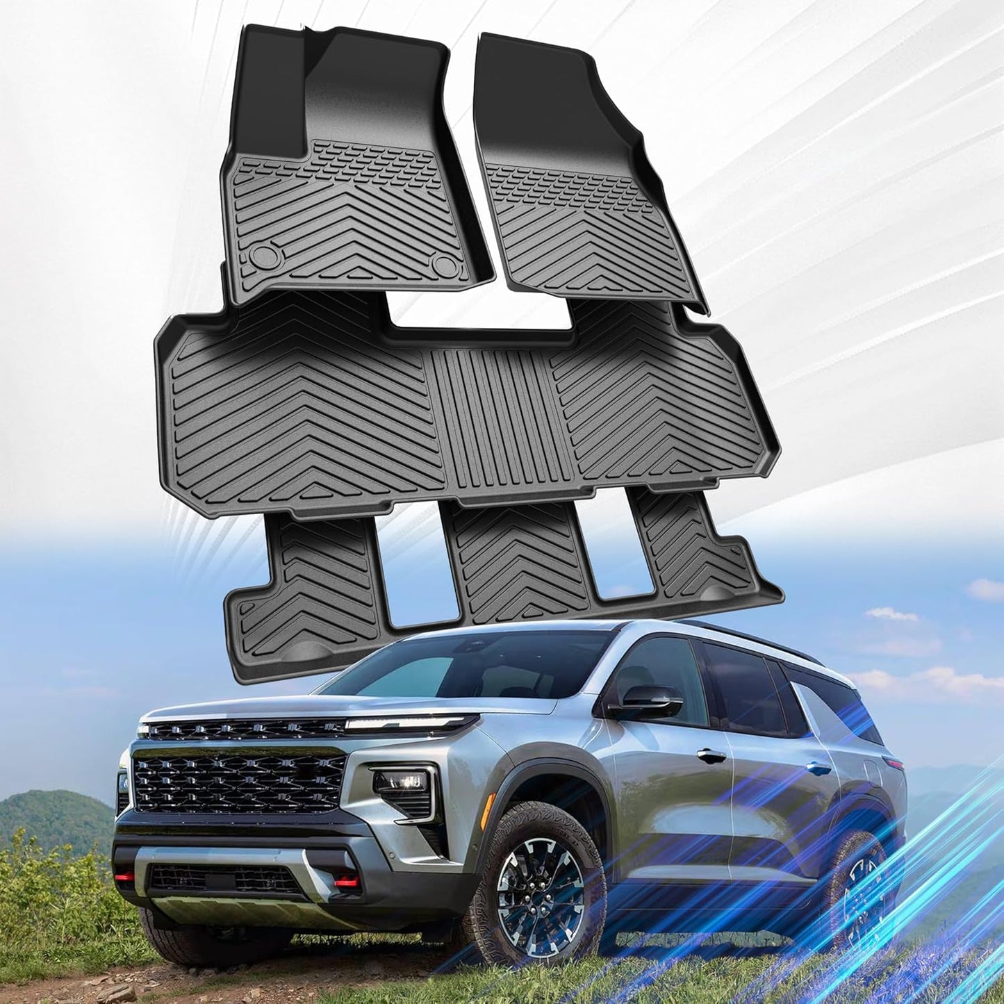 Custom Fit Car Floor Mats for Chevrolet Traverse 2018-2026