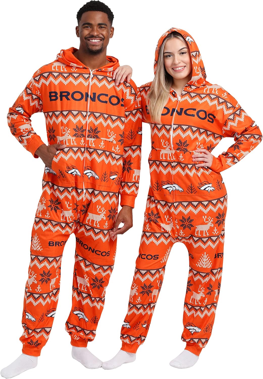 FOCO NFL Team Logo Pajamas One Piece Onsie for Ultimate Comfort