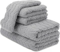 700 GSM Luxury Bath Towels Pewter Grey - 6 Piece Zero-Twist Set