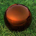 Copper Stainless Steel Gazing Mirror Ball Size 12 - Garden Accent