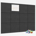 Large Cork Board for Wall 48 in x 36 in Felt Bulletin Board - Quiet