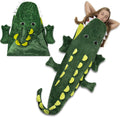 Cozy Crocodile Animal Tail Blanket for Kids - Soft Fleece Sleeping
