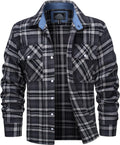 Men's Flannel Plaid Shirt - Soft 100% Cotton Casual Button-Up