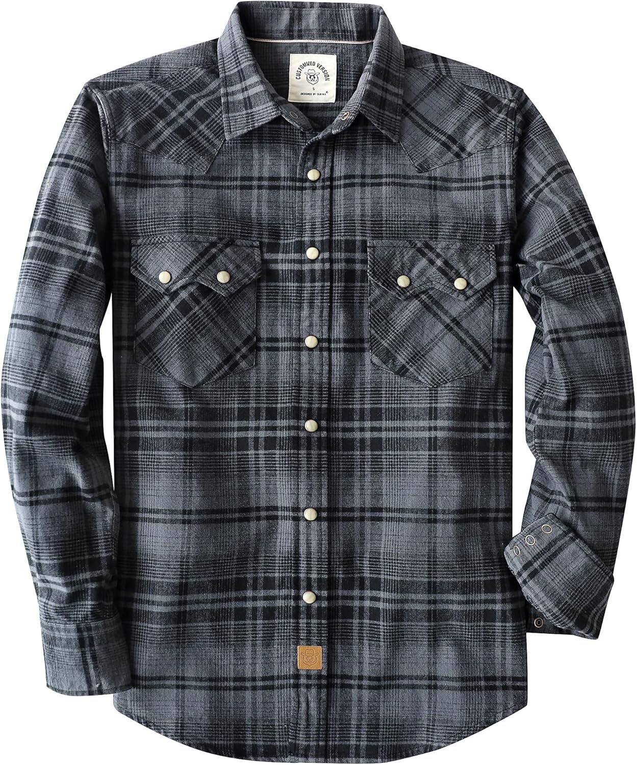 Dubinik Flannel Shirt for Men: Cozy Long Sleeve Plaid Style