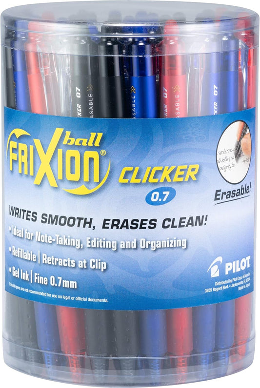 Pilot FriXion Clicker Erasable Gel Pens for Smooth Writing