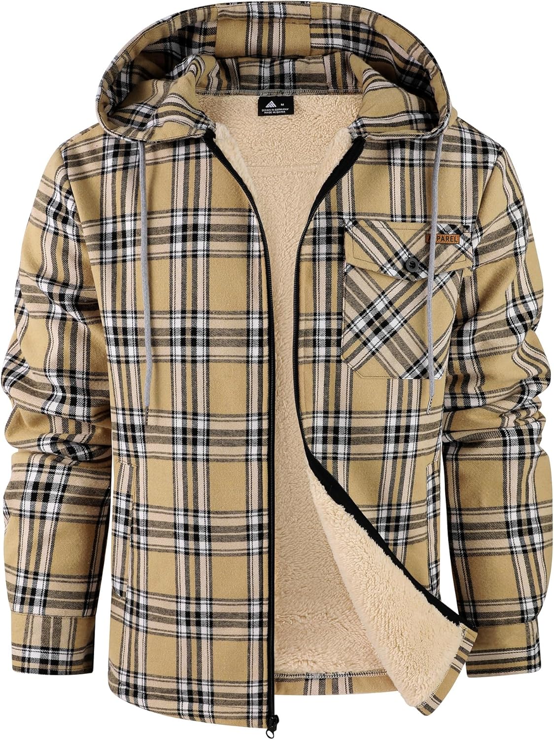ZITY Men's Flannel Jacket for Warmth and Style This Winter
