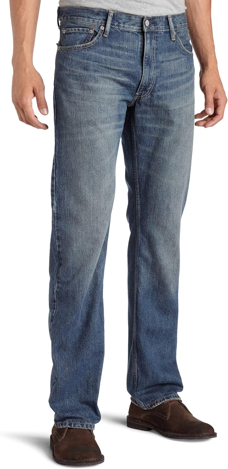 Levi's Men's 505 Regular Fit Jeans with Extra Room and Style