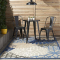 Aloha Indoor/Outdoor Blue/Multicolor 3x5 Rug - Tropical, Easy Clean