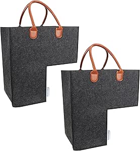 Stair Basket with Handles - Premium Felt Storage Organizer