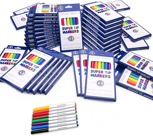 Color Swell Washable Bulk Markers for Creative Fun