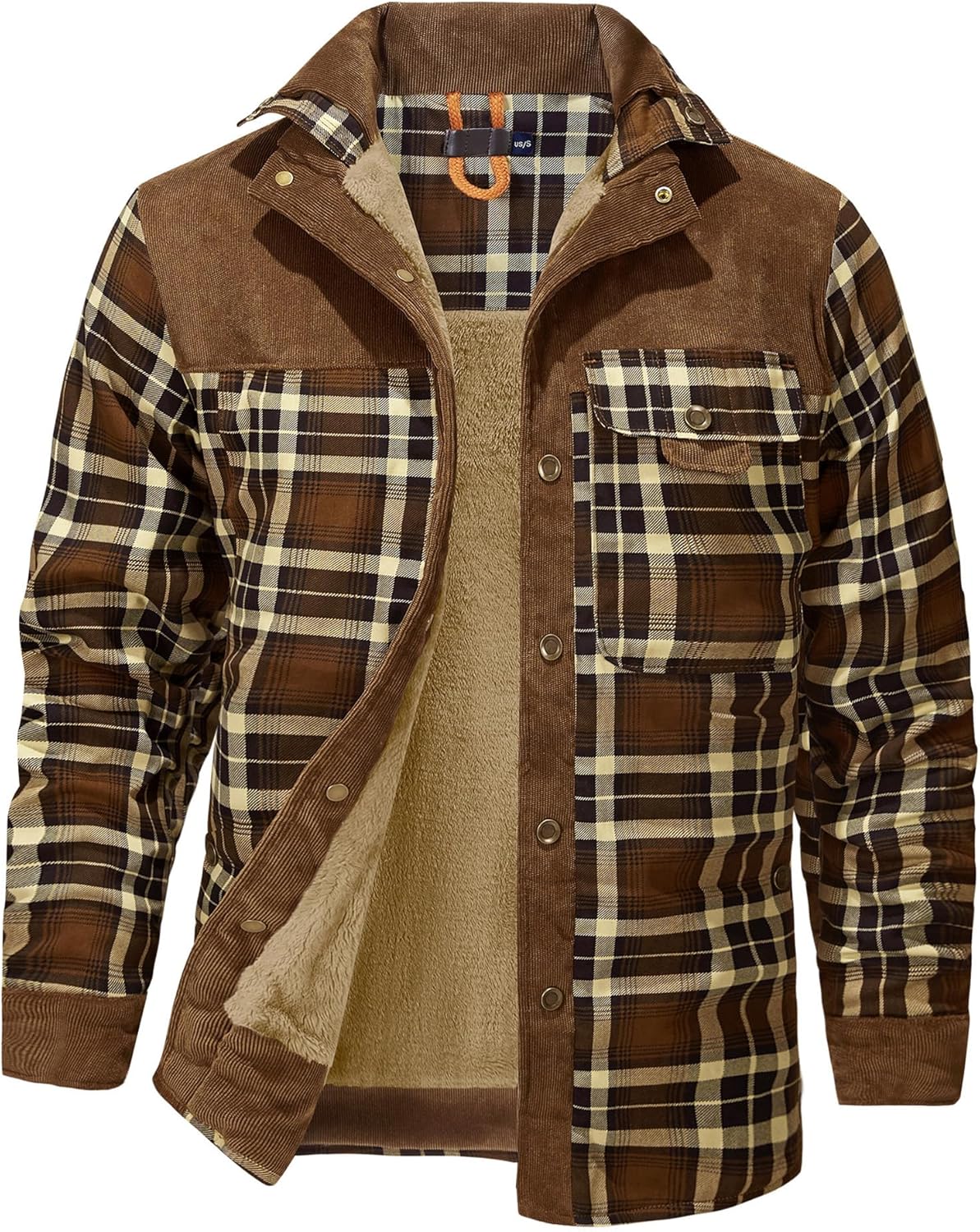 Mr.Stream Men's Outdoor Casual Vintage Flannel Shirt Jacket