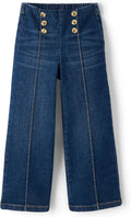 Girls Wide Leg High Rise Jeans - Pull-On Classic Fit