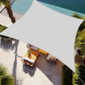 Rectangle Sun Shade Sail 10ft x 15ft Light Grey - Breathable Patio