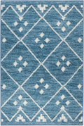 Kota Machine Washable Area Rug Runner 2.5ft x 8ft Indigo - Washable