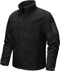 Men's Fleece Jacket Full-Zip Tactical Coat - Multi Pocket Warm