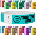 Tyvek Custom Imprint Wristbands 10,000 Count - Add Text Logo