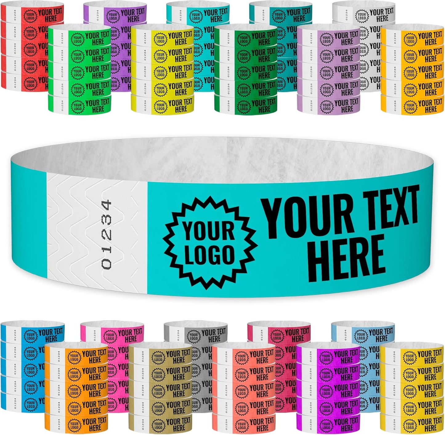 Custom Imprint Tyvek Wristbands for Events and Festivals