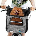 PetAmi Dog Bike Basket for Bike Handlebar - Secure, Ventilated Seat