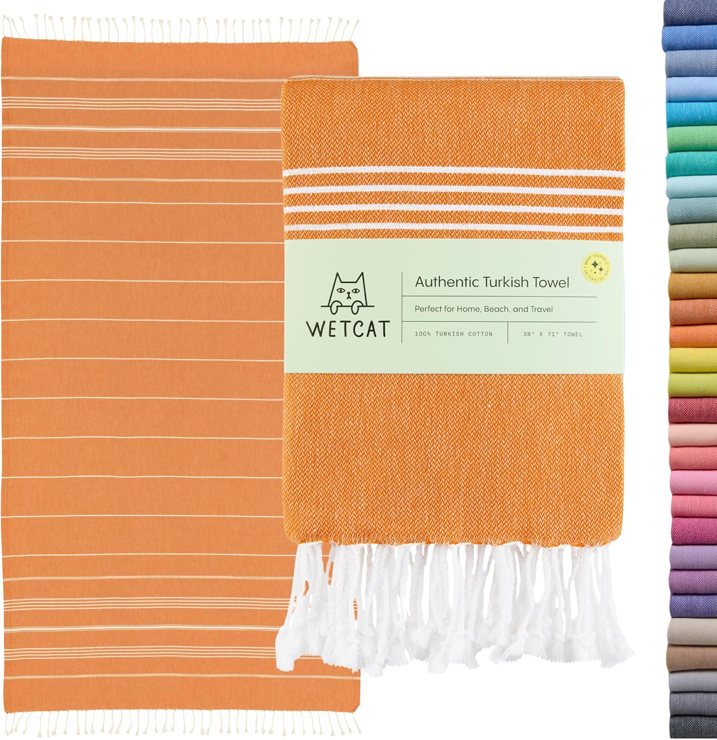 WETCAT Turkish Beach Towel Oversized for Ultimate Comfort