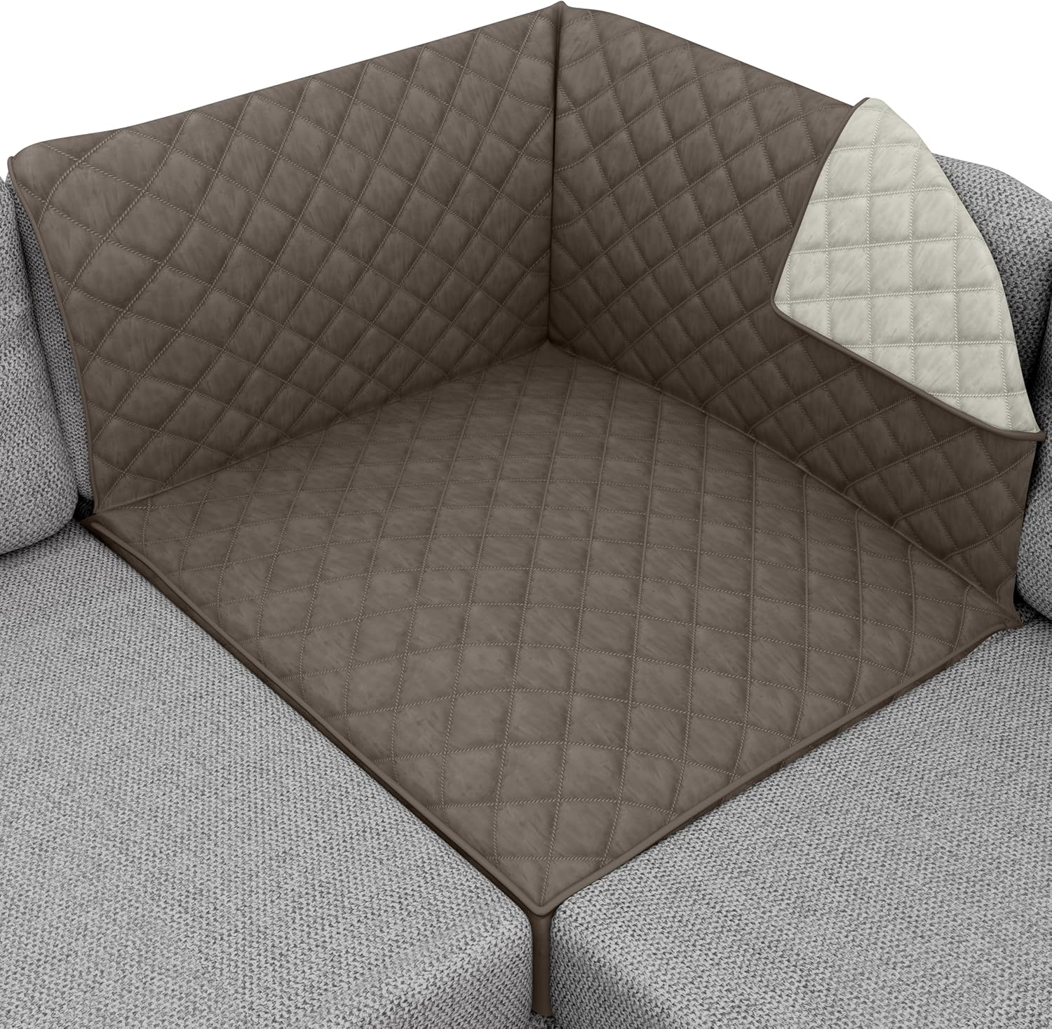 Sofa Shield Patented Sectional Slip Cover for Pets and Kids