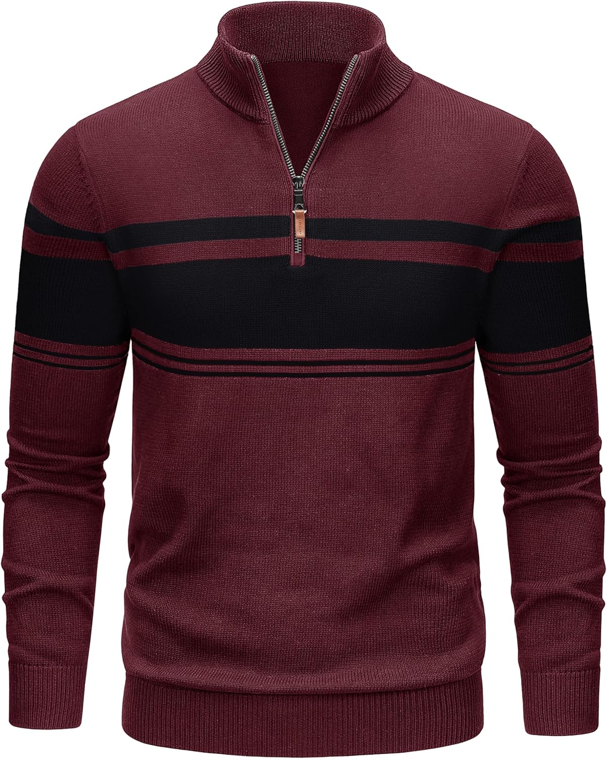 TACVASEN Men's Quarter Zip Sweater for Stylish Fall Looks