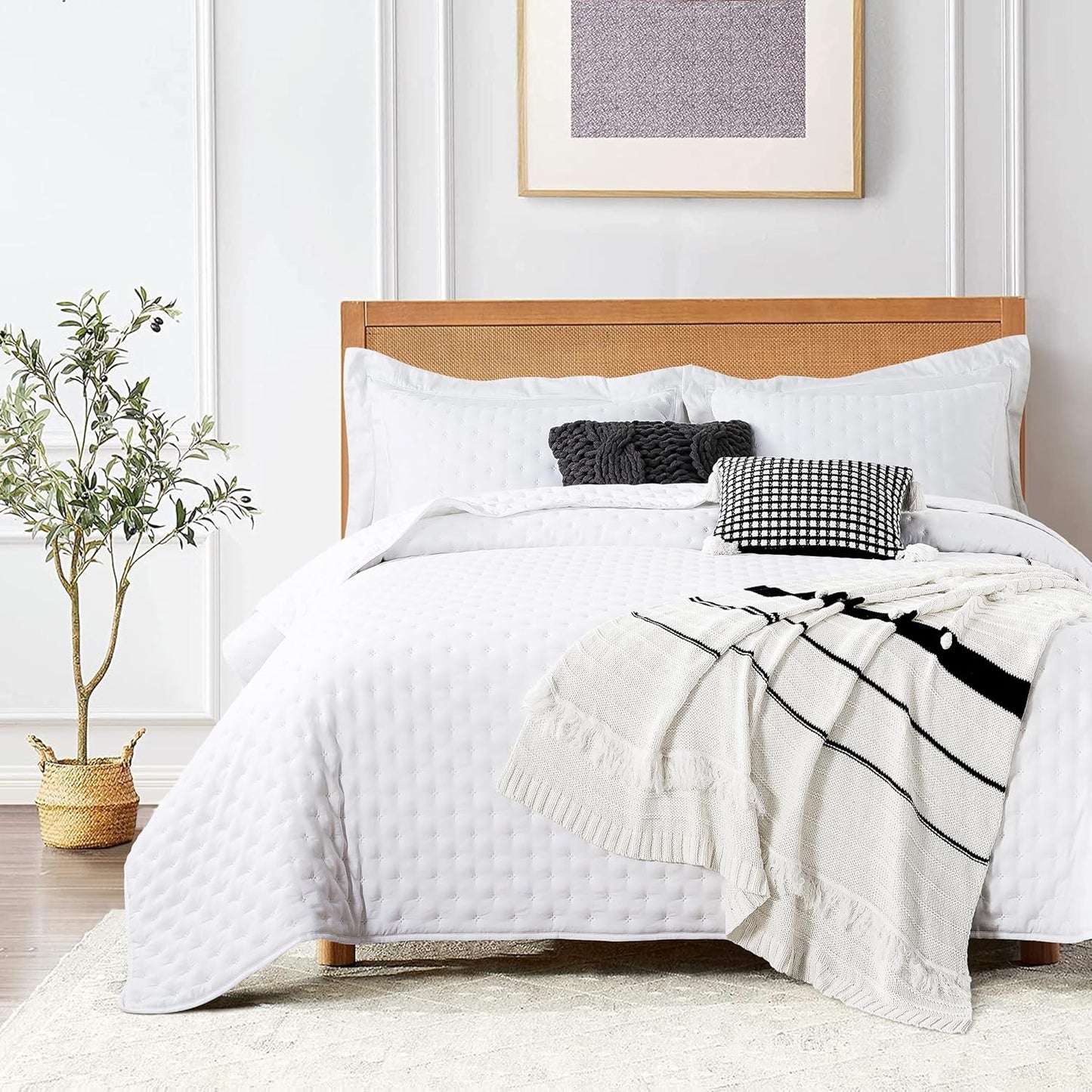 ROARINGWILD King Size Quilt Bedding Set for All Seasons