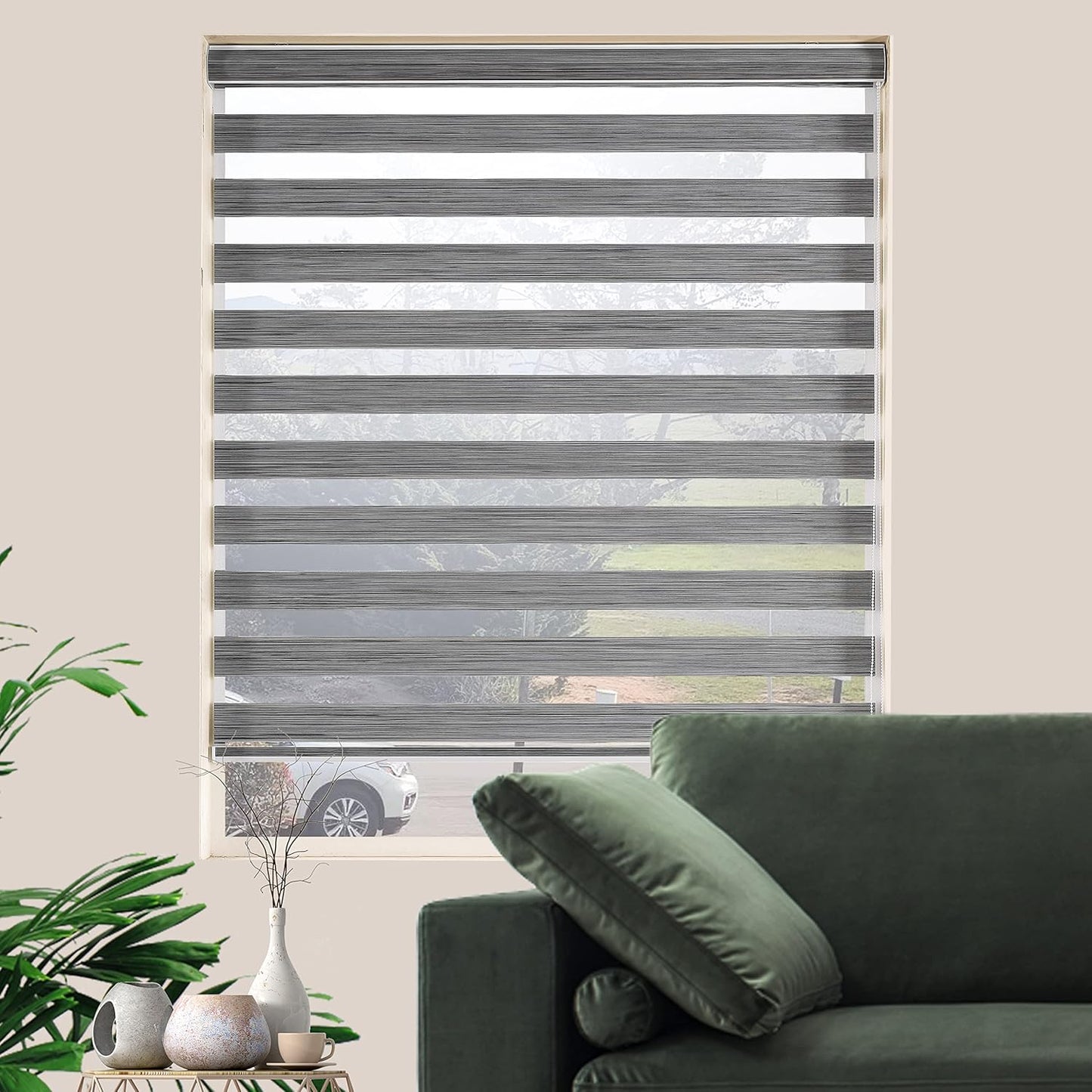 Custom Cut Zebra Blinds for Windows - Light Filtering Shades