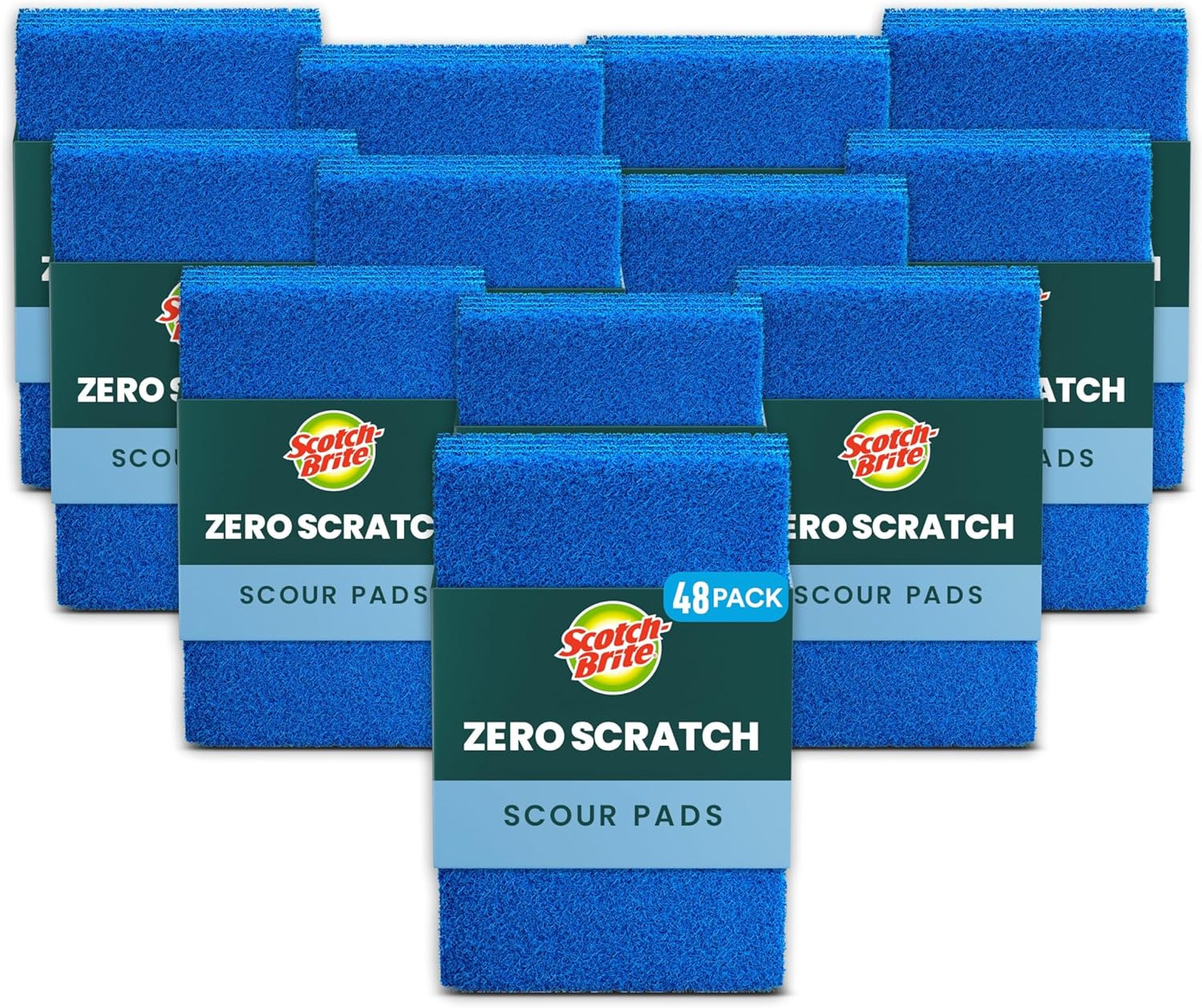 Scotch-Brite Zero Scratch Scouring Pad for Gentle Cleaning