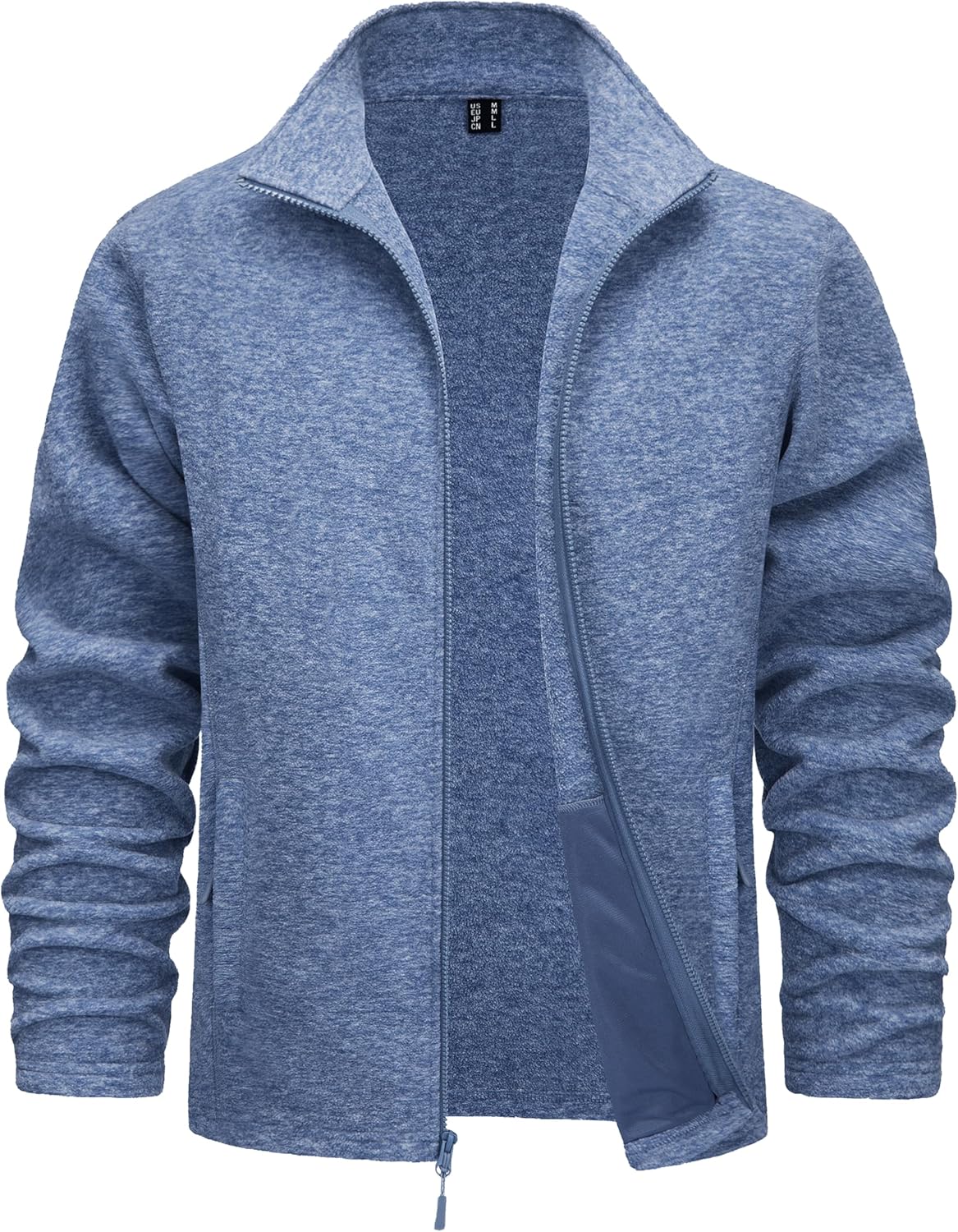 TACVASEN Men's Fleece Jackets Full Zip Lightweight Warm Coats