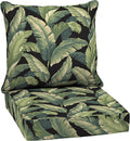Arden Deep Seat Cushion Set 24 in x 24 in Onyx Cebu - Weather-Proof