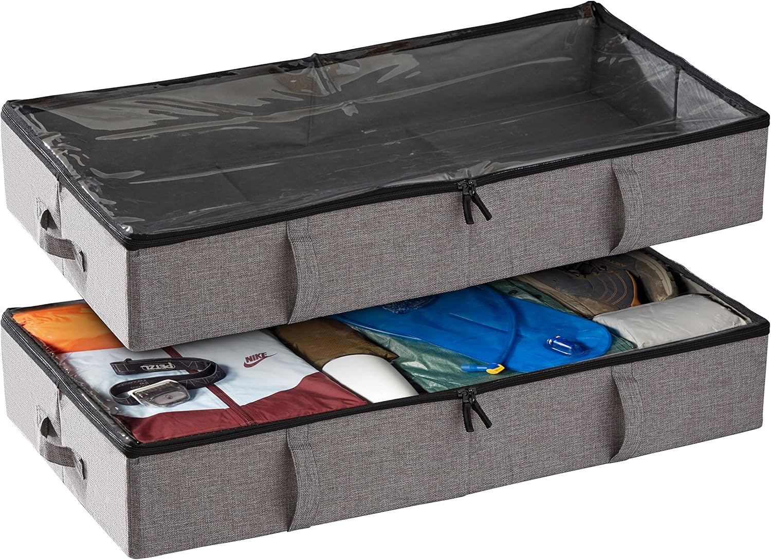 Under Bed Storage Containers for Clothes and Accessories - 2 Pack