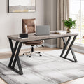 55 Heavy Duty Writing Desk by Tribesigns - Modern Grey Home Office