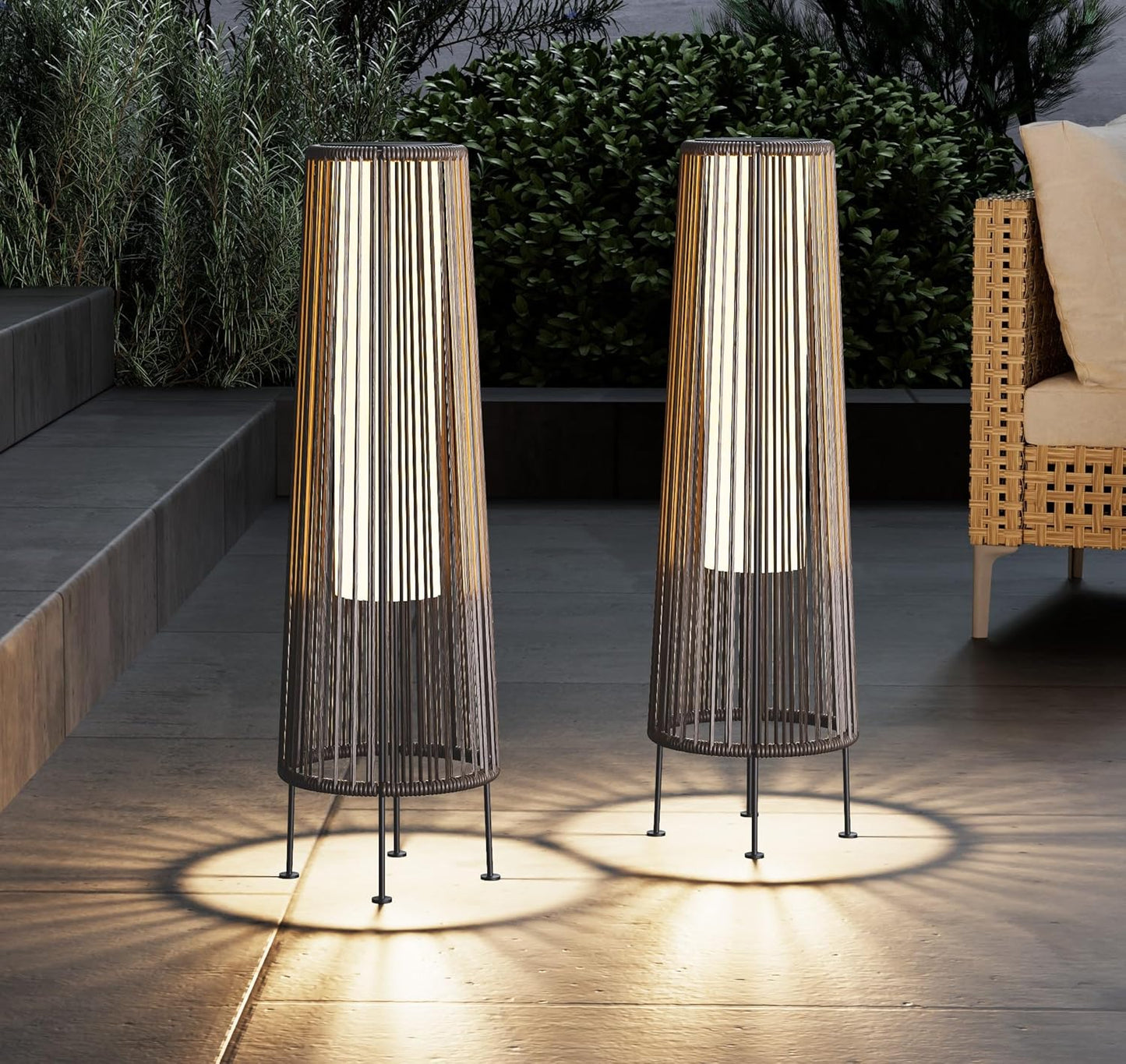 Grand patio Solar Light Set of 2 for Stylish Outdoor Lighting