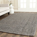 Handmade Jute Area Rug 4ft Square - Natural Fiber Collection