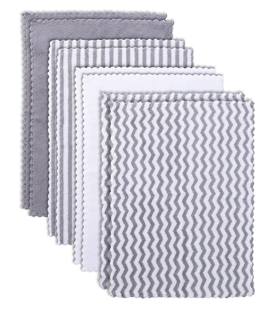 BAMBOO QUEEN 8 Pack Super Soft Baby Burp Cloths - Ultra Absorbent for Sensitive Skin