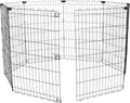 Foldable Octagonal Metal Exercise Dog Playpen - Medium 36in