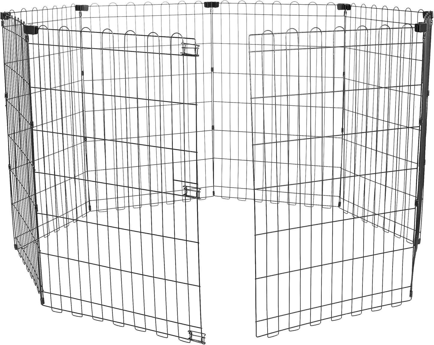 Foldable Octagonal Metal Exercise Dog Playpen for Indoor/Outdoor