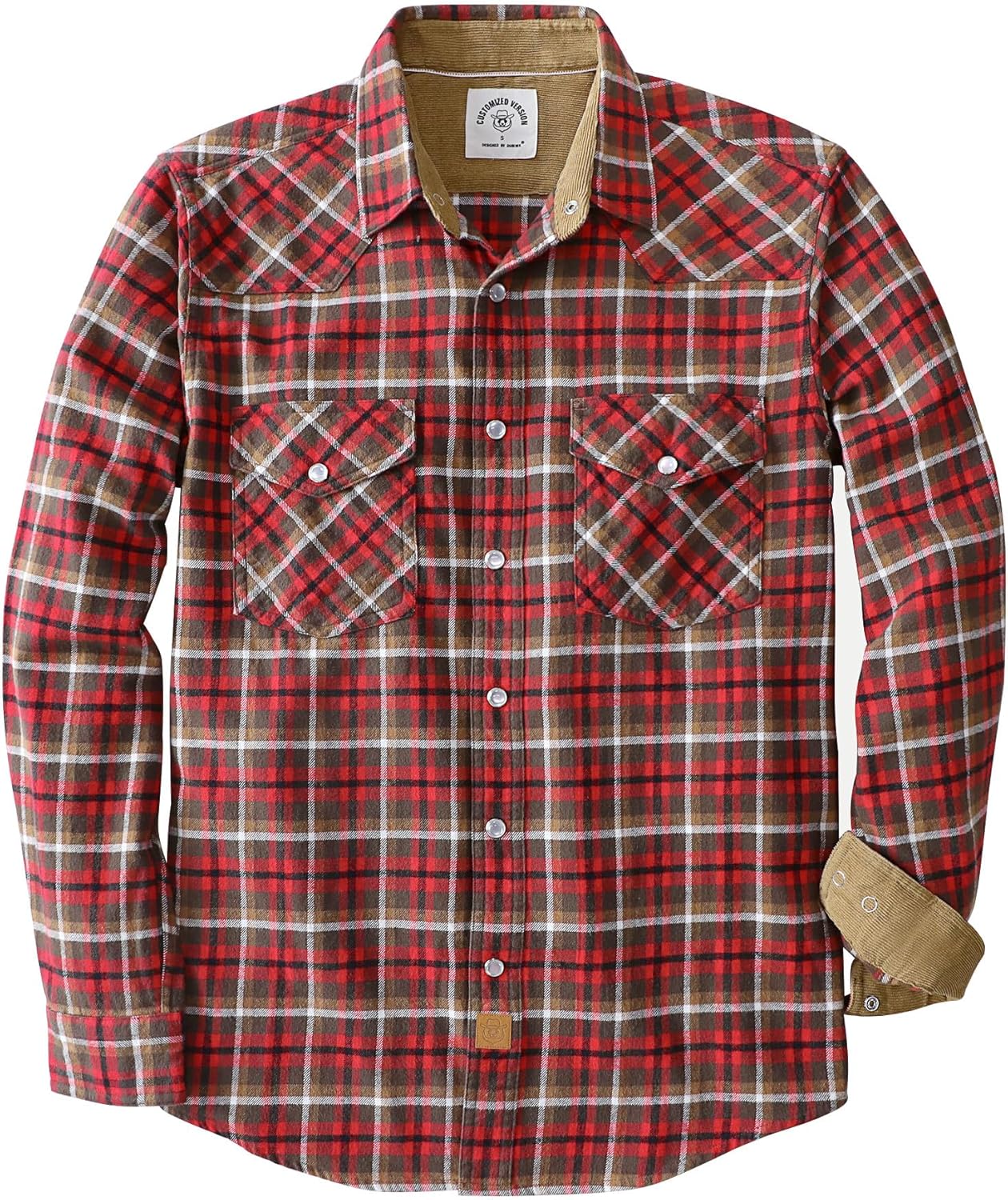 Dubinik Flannel Shirt for Men - Cozy Vintage Cowboy Plaid